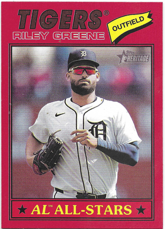 2026 TOPPS HERITAGE RED BORDER #152 RILEY GREENE - DETROIT TIGERS