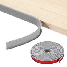 19.7ft U-Shape Edge Banding, 0.87in TPE Self Adhesive Edge Trim, Grey