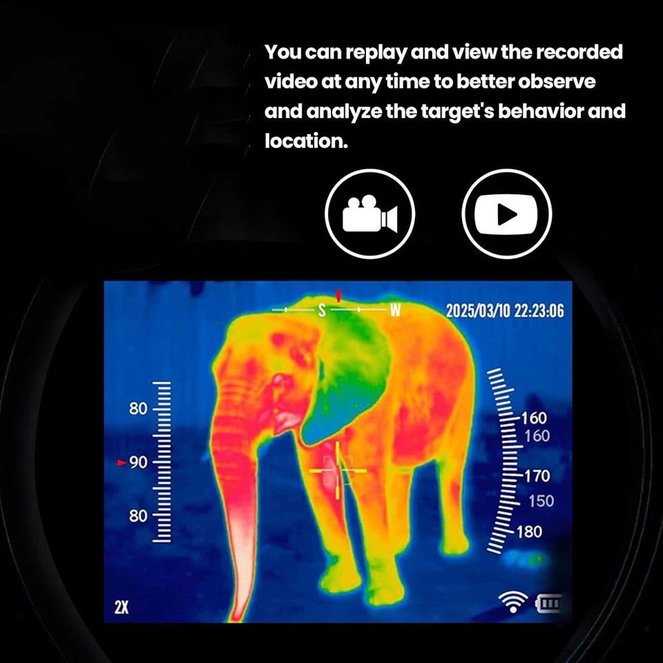 GTGUARD X350L Thermal Imaging Riflescope LRF for Hunting with 1000m Rangefinder - Image 4 of 4