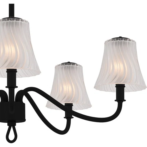 Quoizel MCK5030 McKinney 5 Light 30"W Taper Candle Chandelier - Nickel - Picture 6 of 12