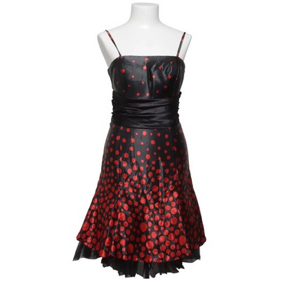 Célo, Kleid, Größe: 38, Schwarz/Rot, Elasthan/Polyester, Gepunktet, Damen #ysN