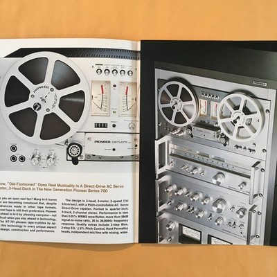 Original Pioneer RT-701 Reel-to-Reel Sales Brochure - NOS and Uncirculated