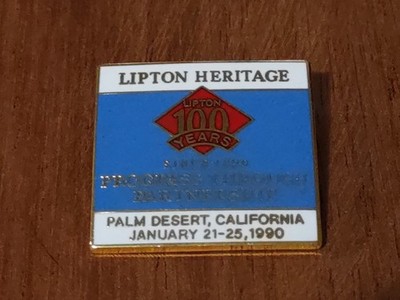 VTG Lipton Heritage 100 Years Since 1890 Progress Through Partnership Pin