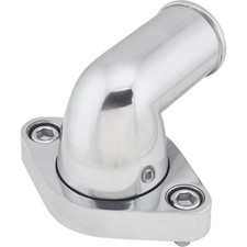 90 Degree Pivoting Aluminum Water Neck Fits Chevy Small Block