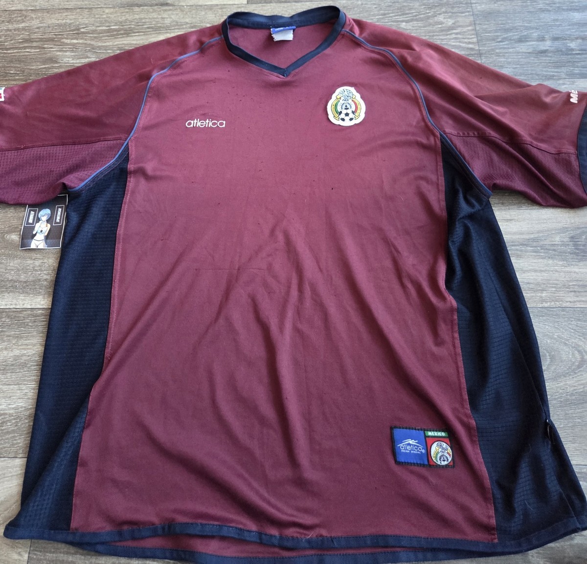 Atletica Mexico 2002 World Cup Away Futbol Soccer Jersey Mens Size