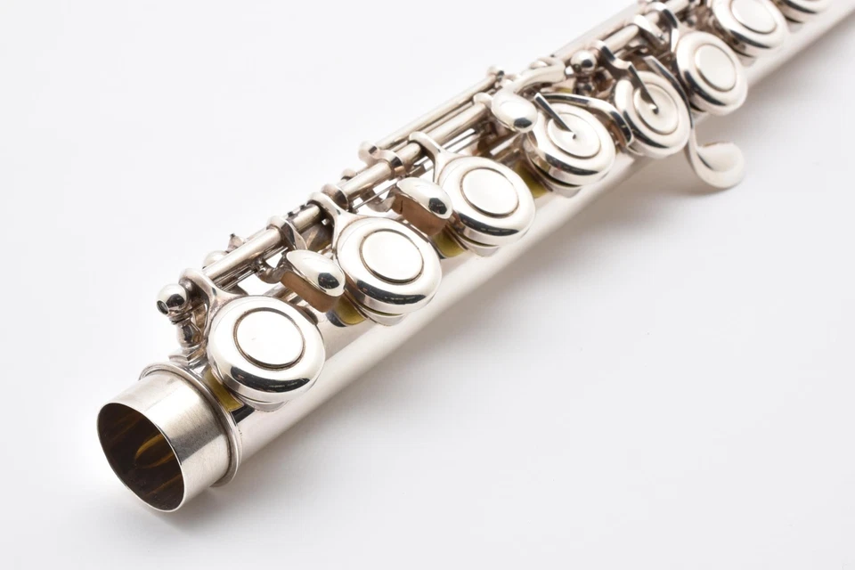 【Totalmente reparado】Yamaha YFL -714 Plata Sólida 925 EC Cabezal YFL714 2626002 B Foto 4 de 4