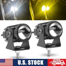 2x LED Pods Driving Light Bar Yellow White Work Lamp Spot Fog SUV Offroad Truck