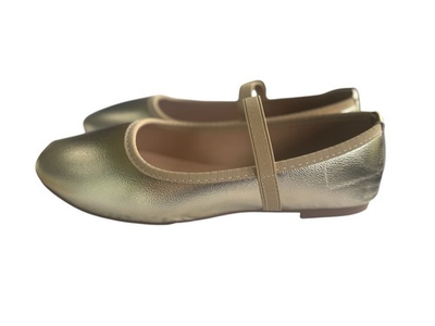 #ad Jenny Fairy Gold Metallic Mary Jane Flats Womens EU 39 US 8 Ballet Shoes $19.99
