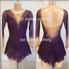 ice figure skating competition dress Gymnastics costume dance Dress dyeing