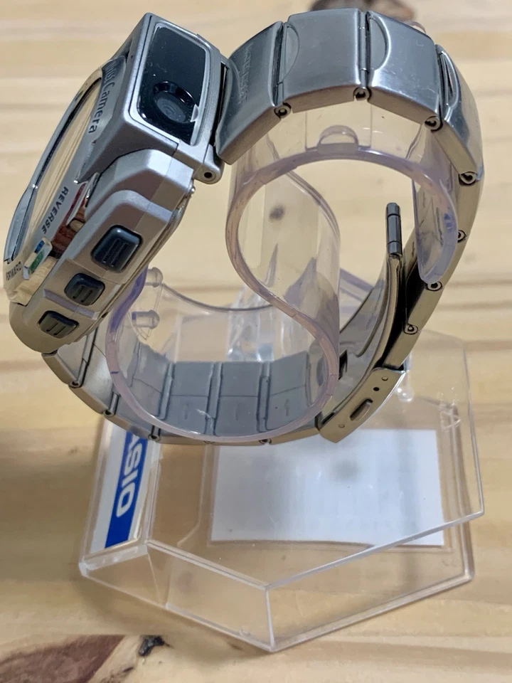 Relógio digital Casio WQV-3 câmera de pulso vintage excelente estado Japão - Imagem 2 de 4