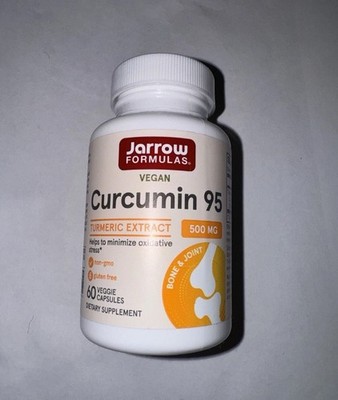 Jarrow Formulas, Inc. Vegan Curcumin 95 500 mg 60 Veg Caps Exp 06/2027