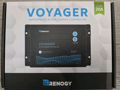 Renogy Voyager 20A 12V/24V PWM Waterproof Solar Charge Controller w/ LCD Display