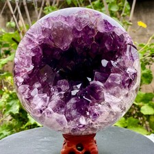 13.2LB Natural Amethyst Agate Sphere Polished Healing Crystal Ball Home Fe
