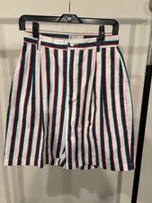 Vintage Augusta National Golf Shop Slazenger Striped Shorts Size 8 Masters Color