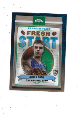 2024-25 Topps Chrome Fresh Start #FS9 Nikola Topic   OKLAHOMA CITY  THUNDER