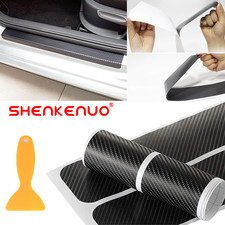 For Hyundai 3d Carbon Fiber Door Plate Sill Scuff Cover Anti Scratch Sticker 4x