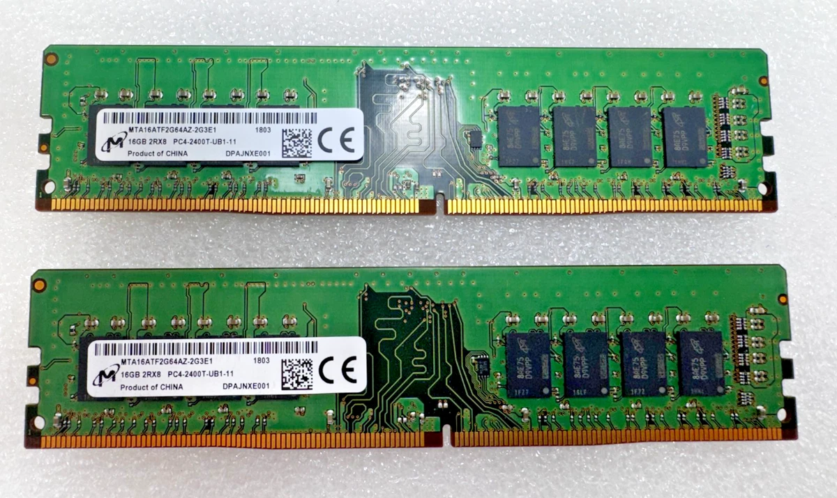 Preços baixos em Micron DIMM DDR4 SDRAM de Memória (RAM) 2 Módulos