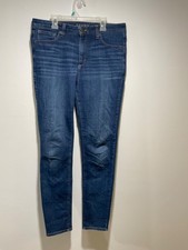 Spanx Women 5-Pocket The Slim X Skinny Jeans Size 31 Blue Denim