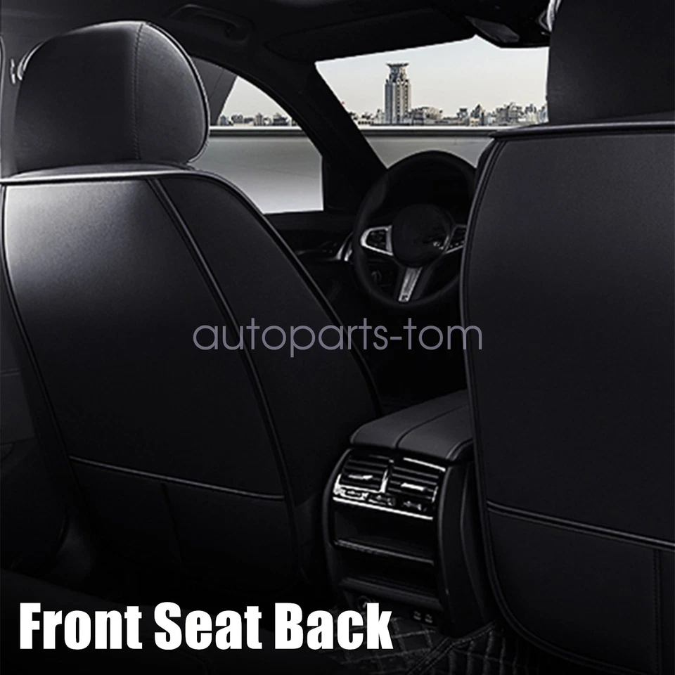 Juego completo de 5 fundas de asiento delanteras y traseras de cuero negro+rojo para Subaru Impreza 2007-2021 Foto 4 de 4