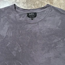 APC T Shirt Men XS (Oversized) Short Sleeve Marble Dye Boxy Fit Rue Madam Paris