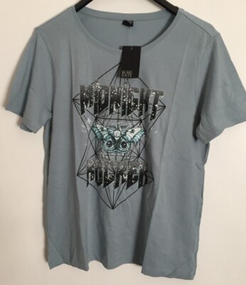 NEU DAMENSHIRT T-SHIRT ''MIDNIGHT ROCKER'' BLUSE M/38 L/40 XL/42 KURZARM TOP