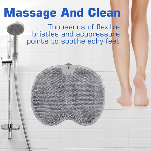 Shower Foot Scrubber Mat Back Washer Exfoliating Bath Wash Pad - Picture 6 of 12