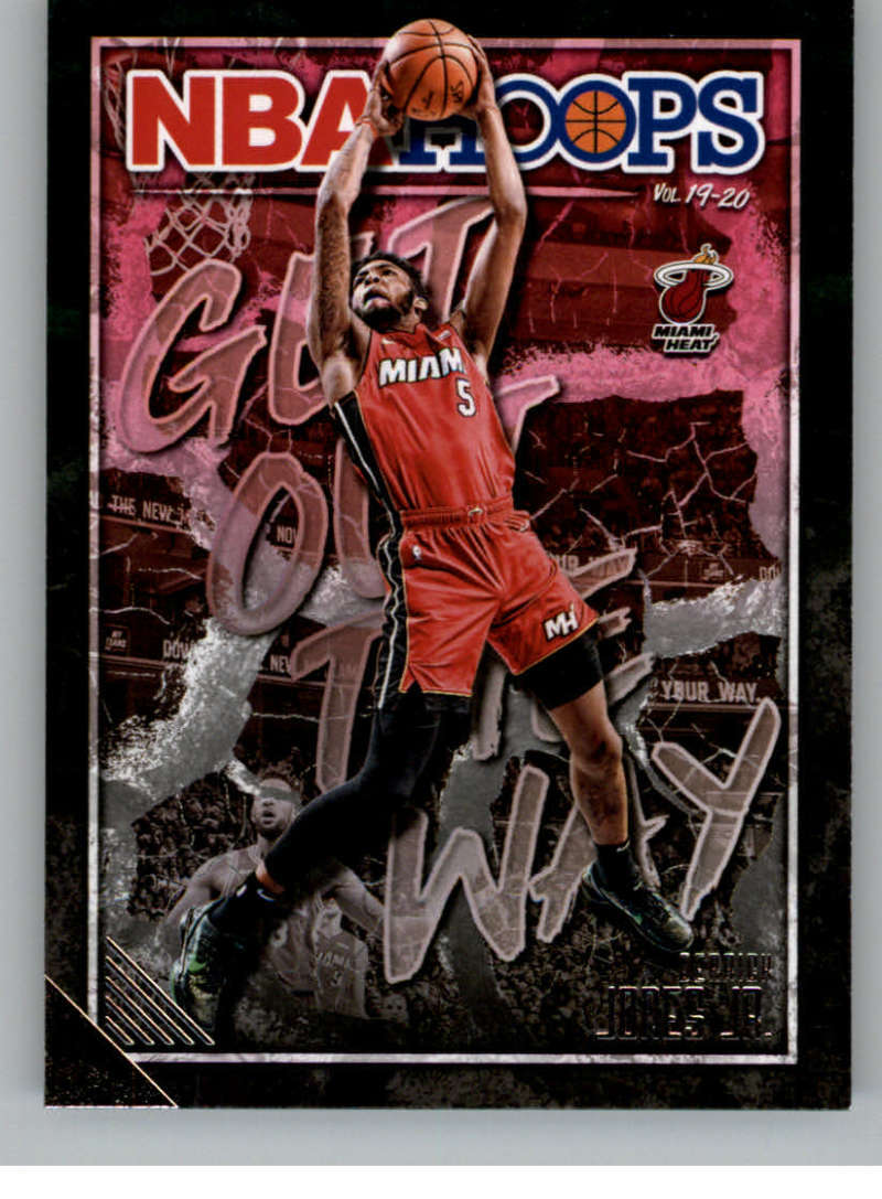2019-20 Panini Hoops Get Out the Way #4 Derrick Jones Jr. Miami Heat