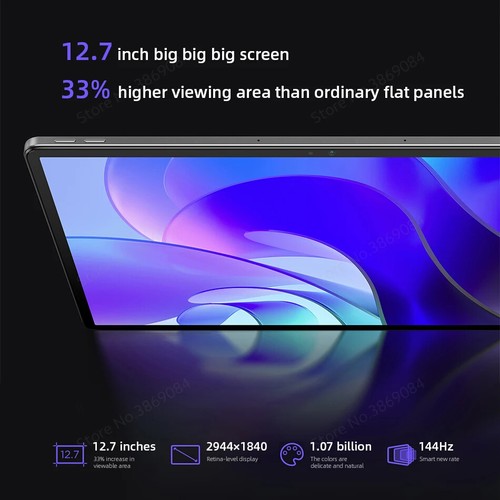 Pad Pro 2025 MTK Dimensity 8300 12.7" LCD Screen 144Hz 128GB 256GB 13MP Camera - Picture 12 of 21