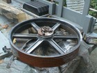 Cast Iron Wheel, 6 Belt Industrial Pully, Heavy Iron  Made in USA — photo 3