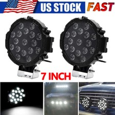 2x 7 Inch Round Led Driving Spot Lights 6500k Work Pods Off Road Fog Lamp Utv 2x 7 Inch Round Led Driving Spot Lights 6500k Work Pods Off Road Fog Lamp Utv