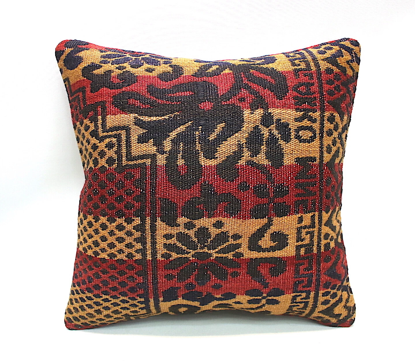 Kilim Square Pillow, 16x16 in, Sofa Pillow, Throw Pillow, Decorative Pillow
Opens in a new window or