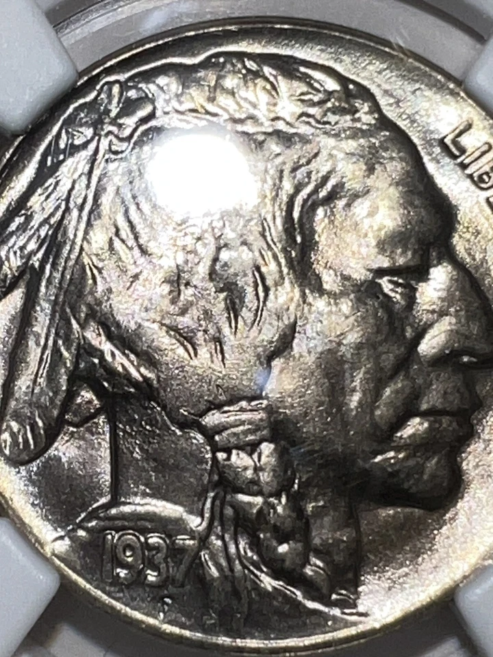 1937 D 5-CENT BUFFALO NICKEL. NGC-MS- 67. - Image 4 of 4