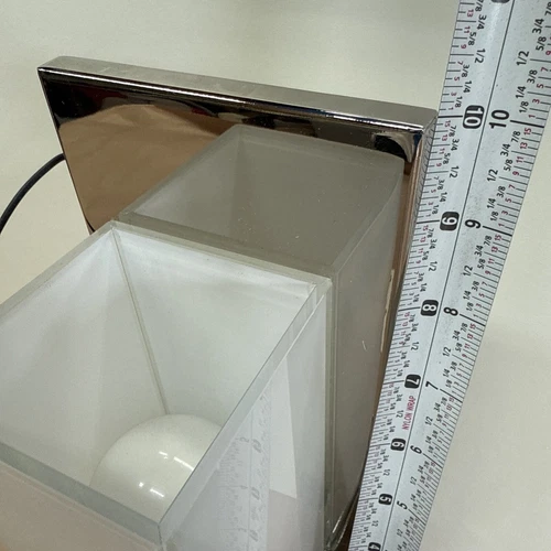 George Kovacs P1700 Chrome Wall Light Sconce 613 Wattage Frosted Glass Rectangle - Picture 16 of 24