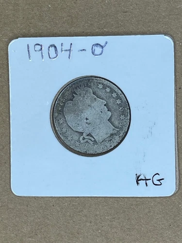 1904 O Barber Quarter in About Good (AG) Condition