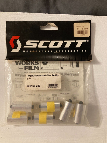 SCOTT USA 205168-223 WORKS FILM REFILLS CLR 6 PK NEW | eBay