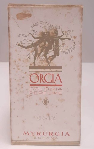 ORGIA de MYRURGIA 200 ML 6 1/2 FL.OZ - COLONIA PERFUME PRE BARCODE MUY RARA - Imagen 2 de 3
