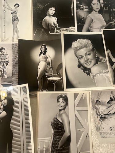 Large Lot of HOLLYWOOD CELEBRITY ACTRESS GLAMOUR VINTAGE ORIGINAL PHOTO 8X10 #46 - Picture 3 of 9