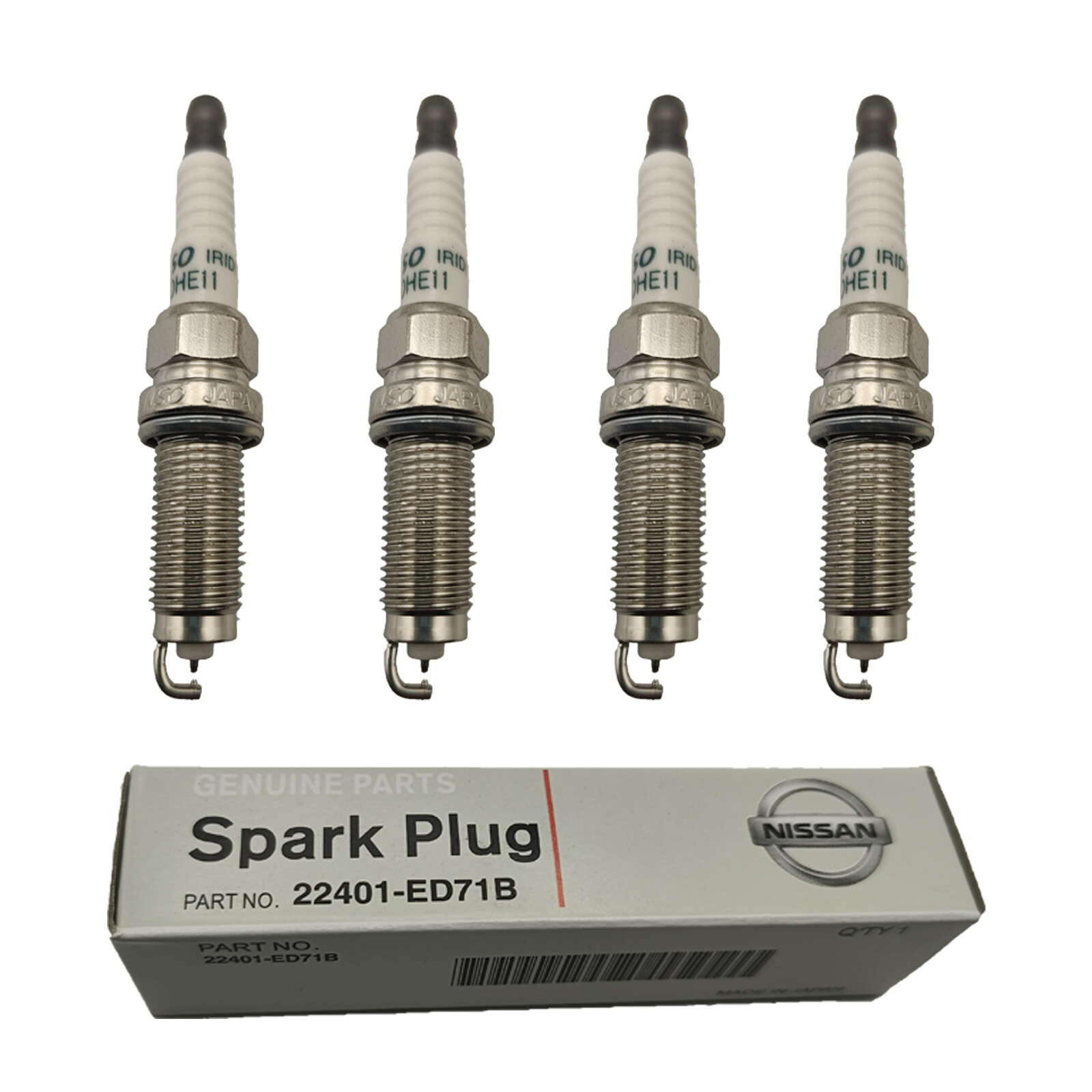 Set Of 4 Denso Iridium TT Spark Plugs (IXEH20ETT / 4710) - For Nissan Altima, Rogue & Other Models 6 thumbnail image