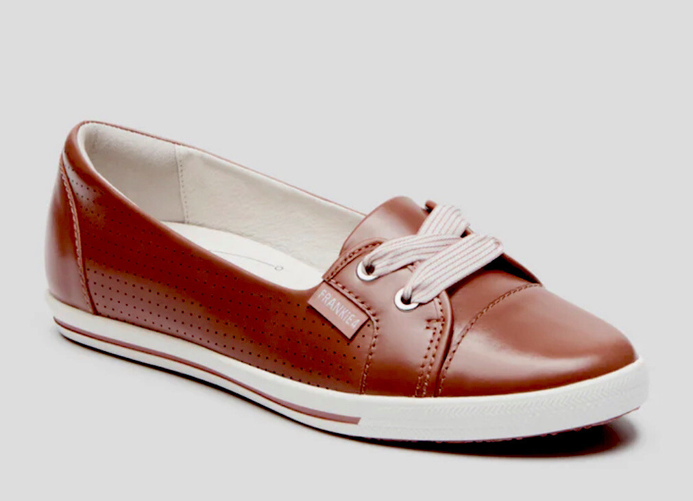 hannahページ Frankie 4 Hannah II Dusty Rose Slip on Leather Sneakers Flat