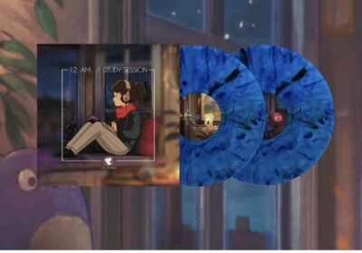 Lofi Girl 12 A.M / Study Session 2xLP Blue Marble Vinyl New /300