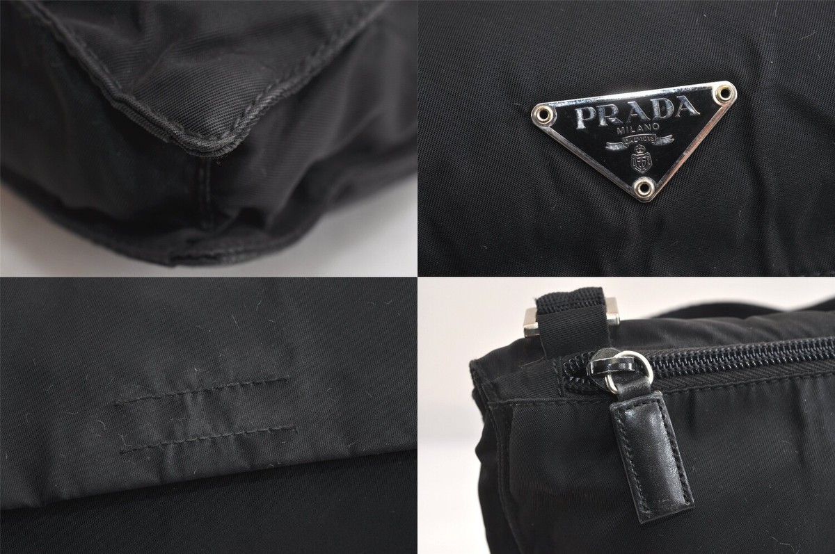 Authentic PRADA Vintage Nylon Leather Shoulder Cross Body Authentic PRADA Vintage Nylon Leather Shoulder Cross Body