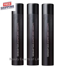 3 PACK Sebastian Shaper Zero Gravity Lightweight Control Hairspray 10.6oz / 300g
