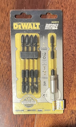 Dewalt DWA2SD110 110MM FLEX TORQ Impact PH2 Bits + Magnetic Screw Lcok - Picture 2 of 2