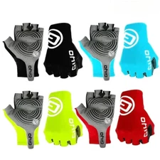Half Finger Gloves Non-slip Cycling Glove Lycra Fabric Fingerless Short Gloves