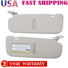 For 2011-2015 2012 Hyundai Elantra Car Sun Visor Pair Right + Left Side Gray