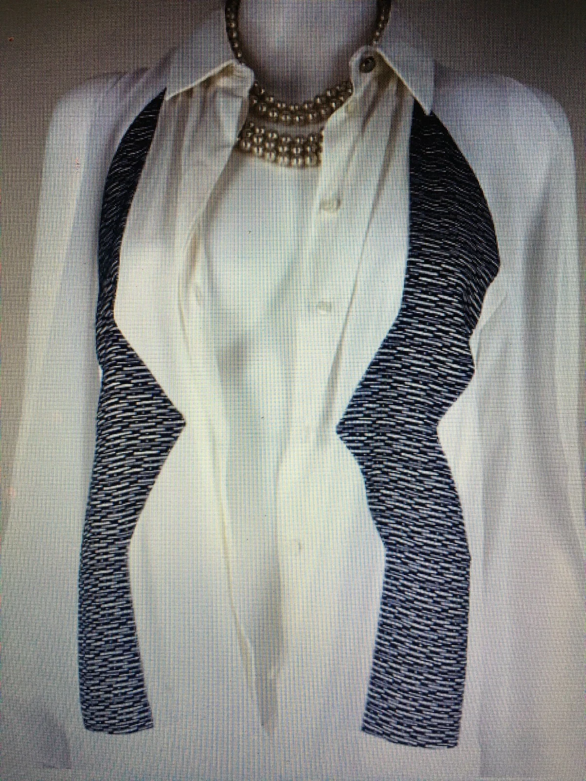 Abito da cocktail Kenzo Nuovo 6 US 38 FR M bianco nero seta nero originale da passerella a spalla fredda