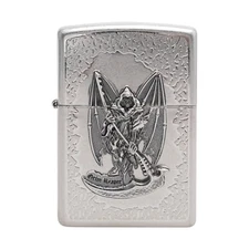 Zippo Lighter Grim Reaper NA Windproof Genuine Free Shipping 6 Flints New In Box