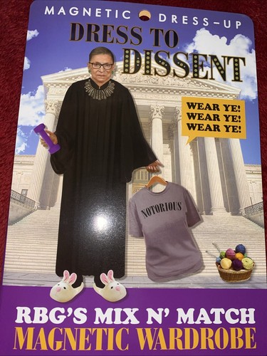 UPG Magnetic Dress Up Dress To Dissent Ruth Bader Ginsburg Wardrobe Missing 2 Pc