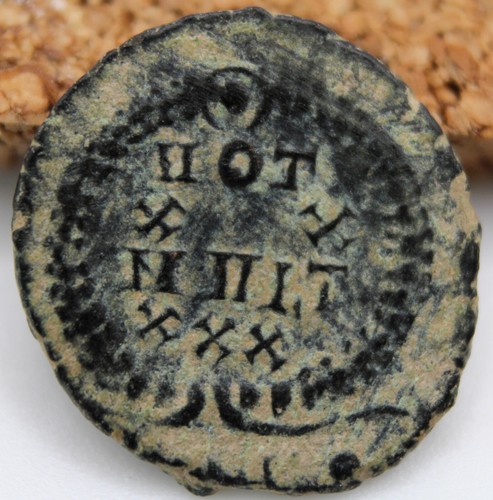 Roman Imperial | Constans I | AE4 | Nicomedia | 347-348 CE | VOT XX MVLT XXX - Picture 2 of 8