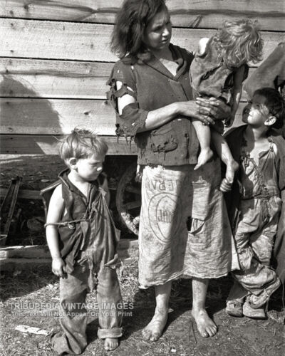 1936 Great Depression Era Photograph - Hard Times for Rural Mother Tennessee